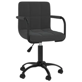 Black Velvet Swivel Dining Chair by vidaXL, dining chairs - Ref: Foro24-3088031, Price: 89,02 €, Discount: %