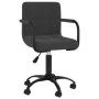 Silla de comedor giratoria de terciopelo negro de vidaXL, Sillas de comedor - Ref: Foro24-3088031, Precio: 89,02 €, Descuento: %