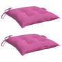 Cojines de silla de jardín 2 uds tela Oxford rosa 50x50x7 cm en Decoración | Comprar online en Foru.es