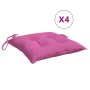Cojines de silla de jardín 4 uds tela Oxford rosa 50x50x7 cm en Decoración | Comprar online en Foru.es