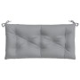 Cojín de banco de jardín tela Oxford gris 100x50x7 cm en Decoración | Comprar online en Foru.es