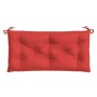 Cojín de banco de jardín tela Oxford rojo 100x50x7 cm en Decoración | Comprar online en Foru.es