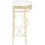Mesa auxiliar estilo francés metal 82x39x76 cm dorada de vidaXL, Mesas auxiliares - Ref: Foro24-245936, Precio: 93,52 €, Desc...