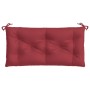 Cojín de banco de jardín tela Oxford rojo tinto 100x50x7 cm en Decoración | Comprar online en Foru.es