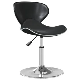 Silla de comedor cuero sintético negra de vidaXL, Sillas de comedor - Ref: Foro24-3088596, Precio: 80,04 €, Descuento: %