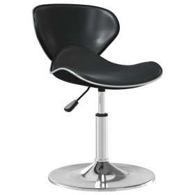 Silla de comedor cuero sintético negra de vidaXL, Sillas de comedor - Ref: Foro24-3088596, Precio: 81,48 €, Descuento: %