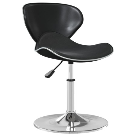 Silla de comedor cuero sintético negra de vidaXL, Sillas de comedor - Ref: Foro24-3088596, Precio: 81,48 €, Descuento: %