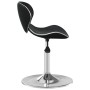 Silla de comedor cuero sintético negra de vidaXL, Sillas de comedor - Ref: Foro24-3088596, Precio: 81,48 €, Descuento: %