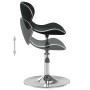 Silla de comedor cuero sintético negra de vidaXL, Sillas de comedor - Ref: Foro24-3088596, Precio: 81,48 €, Descuento: %