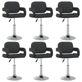 Sillas de comedor giratorias 6 unidades cuero sintético negro de vidaXL, Sillas de comedor - Ref: Foro24-3089117, Precio: 475...