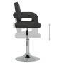 Sillas de comedor giratorias 6 unidades cuero sintético negro de vidaXL, Sillas de comedor - Ref: Foro24-3089117, Precio: 484...