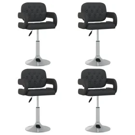 Sillas de comedor giratorias 4 unidades cuero sintético negro de vidaXL, Sillas de comedor - Ref: Foro24-3089107, Precio: 318...