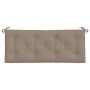 Cojín de banco de jardín tela Oxford gris taupé 120x50x7 cm en Decoración | Comprar online en Foru.es