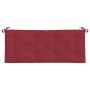 Cojín de banco de jardín tela Oxford rojo tinto 120x50x7 cm en Decoración | Comprar online en Foru.es