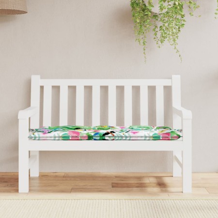Cojín para banco de jardín tela multicolor 120x50x7 cm en Decoración | Comprar online en Foru.es