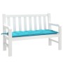 Cojín para banco de jardín tela turquesa 120x50x7 cm en Decoración | Comprar online en Foru.es