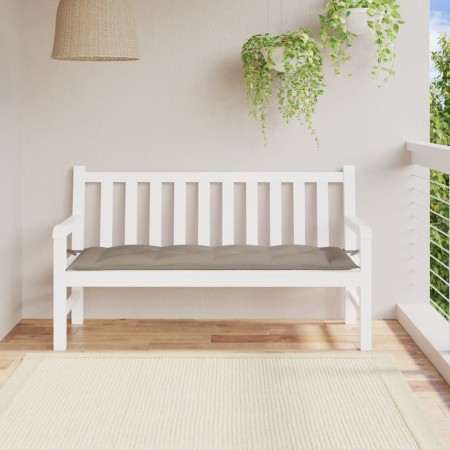 Cojín de banco de jardín tela Oxford gris taupé 150x50x7 cm en Decoración | Comprar online en Foru.es