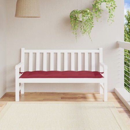 Cojín de banco de jardín tela Oxford rojo tinto 150x50x7 cm en Decoración | Comprar online en Foru.es
