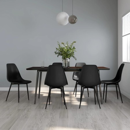 Sillas de comedor 6 unidades negras PP de vidaXL, Sillas de comedor - Ref: Foro24-3082342, Precio: 230,88 €, Descuento: %