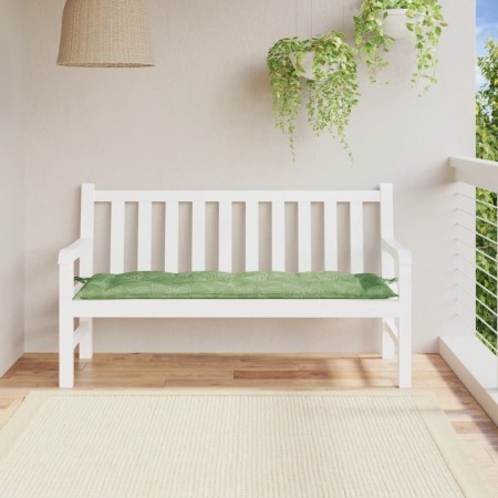 Cojín banco de jardín tela Oxford estampado hojas 150x50x7 cm en Decoración | Comprar online en Foru.es