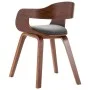Silla de comedor madera curvada y tela gris oscuro de vidaXL, Sillas de comedor - Ref: Foro24-327332, Precio: 191,70 €, Descu...