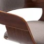 Silla de comedor de madera curvada y tela gris taupé de vidaXL, Sillas de comedor - Ref: Foro24-327334, Precio: 186,99 €, Des...