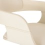 Silla de comedor de madera curvada y cuero artificial blanco de vidaXL, Sillas de comedor - Ref: Foro24-327330, Precio: 201,3...