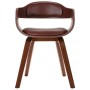Sillas de comedor 2 unidades madera curvada y cuero sintético de vidaXL, Sillas de comedor - Ref: Foro24-327331, Precio: 206,...