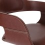 Sillas de comedor 2 unidades madera curvada y cuero sintético de vidaXL, Sillas de comedor - Ref: Foro24-327331, Precio: 206,...