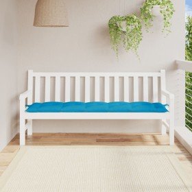 Cojín de banco de jardín tela Oxford azul 180x50x7 cm en Decoración | Comprar online en Foru.es
