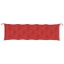 Cojín de banco de jardín tela Oxford rojo 180x50x7 cm en Decoración | Comprar online en Foru.es