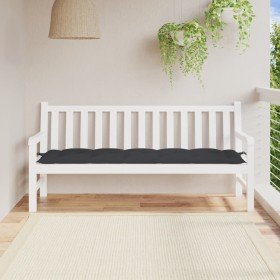 Cojín de banco de jardín tela Oxford negro 180x50x7 cm en Decoración | Comprar online en Foru.es