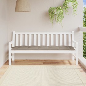 Cojín de banco de jardín tela Oxford gris taupé 180x50x7 cm en Decoración | Comprar online en Foru.es