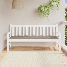 Cojín de banco de jardín tela Oxford gris taupé 180x50x7 cm en Decoración | Comprar online en Foru.es