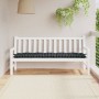Cojín de banco jardín tela Oxford a cuadros negro 180x50x7 cm en Decoración | Comprar online en Foru.es