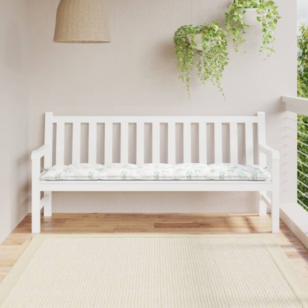 Cojín banco de jardín tela Oxford estampado hojas 180x50x7 cm en Decoración | Comprar online en Foru.es