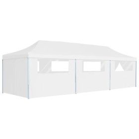 Carpa de fiestas pop-up plegable con 8 paredes blanco 3x9 m de vidaXL, Carpas y cenadores - Ref: Foro24-48874, Precio: 385,45...