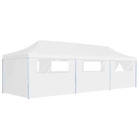 Carpa de fiestas pop-up plegable con 8 paredes blanco 3x9 m de vidaXL, Carpas y cenadores - Ref: Foro24-48874, Precio: 385,45...