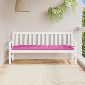 Cojín de banco de jardín tela Oxford rosa 180x50x7 cm en Decoración | Comprar online en Foru.es