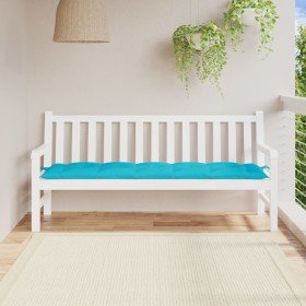 Cojín de banco de jardín tela Oxford turquesa 180x50x7 cm en Decoración | Comprar online en Foru.es