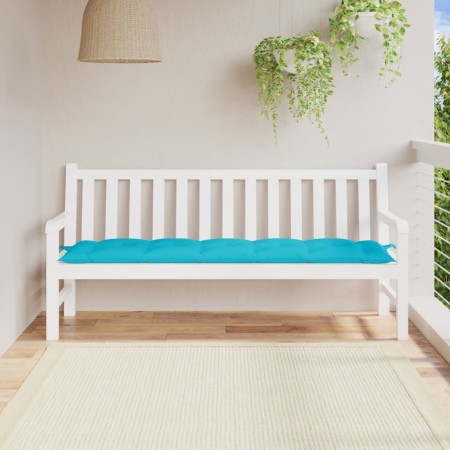 Cojín de banco de jardín tela Oxford turquesa 180x50x7 cm en Decoración | Comprar online en Foru.es