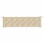 Cojín de banco de jardín tela Oxford beige 200x50x7 cm en Decoración | Comprar online en Foru.es