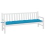 Cojín de banco de jardín tela Oxford azul 200x50x7 cm en Decoración | Comprar online en Foru.es
