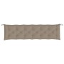 Cojín de banco de jardín tela Oxford gris taupé 200x50x7 cm en Decoración | Comprar online en Foru.es
