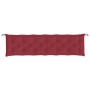 Cojín de banco de jardín tela Oxford rojo tinto 200x50x7 cm en Decoración | Comprar online en Foru.es