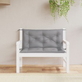 Cojines de banco de jardín 2 uds tela Oxford gris 100x50x7 cm en Decoración | Comprar online en Foru.es