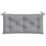 Cojines de banco de jardín 2 uds tela Oxford gris 100x50x7 cm en Decoración | Comprar online en Foru.es