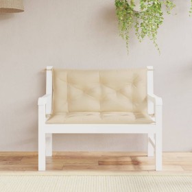 Cojines de banco de jardín 2 uds tela Oxford beige 100x50x7 cm en Decoración | Comprar online en Foru.es