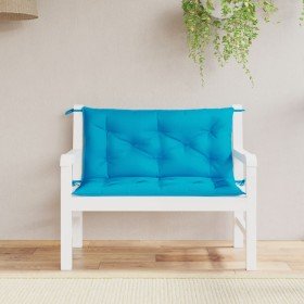 Cojines de banco de jardín 2 uds azul claro 100x50x7 cm en Decoración | Comprar online en Foru.es