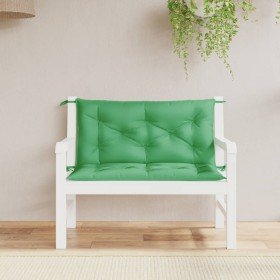 Cojines de banco de jardín 2 uds tela Oxford verde 100x50x7 cm en Decoración | Comprar online en Foru.es